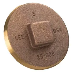 Midland Metal 970331USA Raised Head Cleanout Plug, 6 in, Brass Low Price