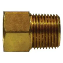 Order Now Midland Metal P-210-34 Conversion Adapter, 3/16-in Female Inverted Flare x 1/4-in Male Inverted Flare, Brass