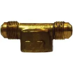 ANDERSON METALS 04058-060612 Branch Tee, 3/8-in SAE 45 deg Male Flared x 3/8-in SAE 45 deg Male Flared x 3/4-in FPT, Brass Trusted Brand