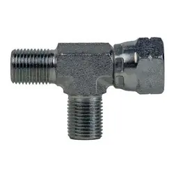 Midland Metal 9326-02-02-02 Swivel Run Tee, 1/8-in Male BSPP x 1/8-in Female BSPP x 1/8-in Male BSPP, Steel Shop Now