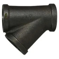 Midland Metal 64963 Lateral Wye, 1/2 in FPT x 1/2 in FPT x 1/2 in FPT, Iron, Galvanized Fan Favorite