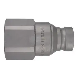Cheap Midland Metal FF Series FF14MSAE Flat Face SAE O-Ring Plug, 1/4-in Body x 1/4-in Female O-Ring Boss, Steel