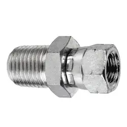 Save Now Midland Metal 7034-16-16 Swivel Adapter, 1-in Male NPTF x 1-in Female BSPP Swivel, Steel