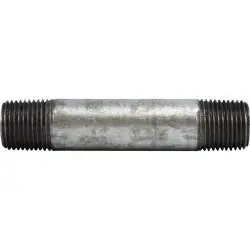 Today Only Midland Metal 58067 Pipe Nipple, 1/2 in MPT x 1/2 in MPT, 4-1/2 in L, Steel, Galvanized, SCH 80 Schedule