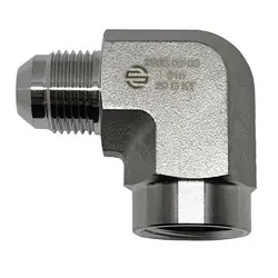 Affordable STAINLESS ADAPTERS SS2502108 90-deg Female Elbow, 5/8-in Male JIC x 1/2-in Female NPTF, Stainless Steel
