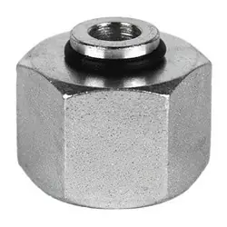 Best Choice Midland Metal D0304-C-L22 DIN Tube Cap, L22 Female Metric Swivel, Steel
