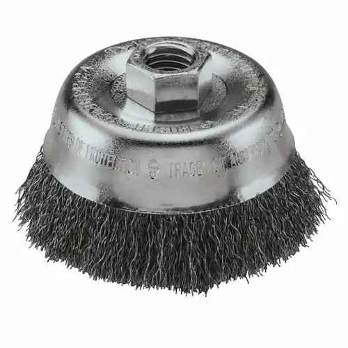 Final Sale Bosch WB524 3 In. Wheel Dia. 5/8 In.-11 Arbor Carbon Steel Crimped Wire Cup Brush