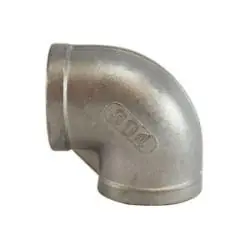 Midland Metal 62104B 90 deg Elbow, 3/4 in FNPT x 3/4 in FNPT, Stainless Steel, 150 lb Fresh Stock