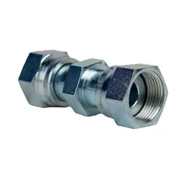 Budget Midland Metal FS65101212 Straight Union, 1-3/16 in Female ORFS x 1-3/16 in Female ORFS, Steel