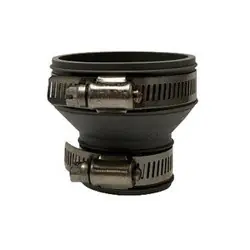 Luxury Midland Metal 195520 Flexible Drain and Trap Coupling, 1-1/2 in 1-1/4 in, Rubber, Gray