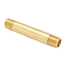MID-AMERICA FITTINGS 113-840 Long Pipe Nipple, 1/2 in, 2-1/2 in, Brass Best Choice