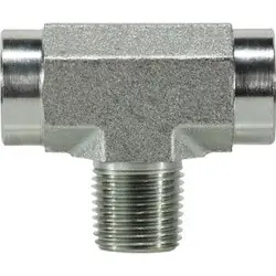 Same Day Shipping Midland Metal 560424 Pipe Branch Tee, 1-1/2-in Female NPTF x 1-1/2-in Female NPTF x 1-1/2-in Male NPTF, Steel