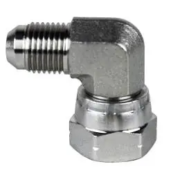 Midland Metal 7204-16-16 Swivel Elbow, 1-in Male JIC x 1-in Female BSPP Swivel, Steel Affordable