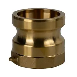 Midland Metal E-CGA-300-B1 Economy Series Type A Cam and Groove Adapter, 3-in Male Adapter x 3-in Female NPT, Brass Fresh Stock