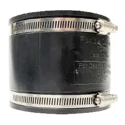 Midland Metal 195462 Flexible Coupling with Stainless Steel Band, 6 in 6 in, Rubber, SCH 40 Schedule Express Delivery