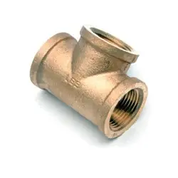 Midland Metal 44330LFUSA Reducing Tee, 2-in Female NPT x 2-in Female NPT x 1-in Female NPT, Lead-Free Bronze Best Choice
