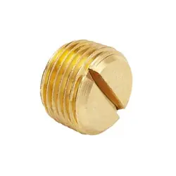 Same Day Shipping MID-AMERICA FITTINGS 117-8 Slotted Head Pipe Plug, 1/2-in Male NPTF, Brass