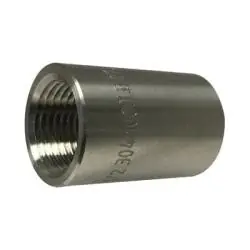 Best Price Midland Metal 63416B1 Barstock Coupling, 1-1/4 in FPT x 1-1/4 in FPT, Stainless Steel, 1000 lb