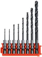 Bosch CCSDV08 8 pc. Impact Tough Black Oxide Drill Bits with Clip for Custom Case System (8 Pack) Exclusive Offer