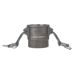 Midland Metal E-CGD-075-SS1 Economy Series Type D Cam and Groove Coupler, 3/4-in Female Coupler x 3/4-in Female NPT, Stainless Steel Clearance