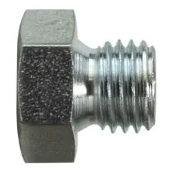 Midland Metal 8555-P-27 Metric Hex Head Plug, M27 Male Metric, Steel Fan Favorite