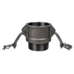 Midland Metal E-CGB-300-SS1 Economy Series Type B Cam and Groove Coupler, 3-in Female Coupler x 3-in Male NPT, Stainless Steel While Supplies Last