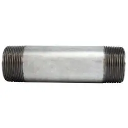 Fast Shipping Midland Metal 56287 Welded Pipe Nipple, 1-1/2 in MPT x 1-1/2 in MPT, 72 in L, Steel, Galvanized, SCH 40 Schedule
