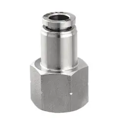 Midland Metal 20037SS Female Connector, 3/8-in Push-to-Connect x 3/8-in Female NPT, Stainless Steel Best Price