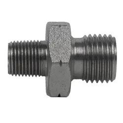 Genuine Midland Metal 9020-08-04 Adapter, 1/2-in Male BSPP x 1/4-in Male BSPT, Steel