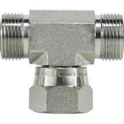 Place Order Midland Metal FS66001212 Branch Tee, 3/4-in Male O-Ring Face Seal x 3/4-in Male O-Ring Face Seal x 3/4-in, Steel