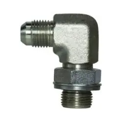 Must Have Midland Metal 7202-10-06 90-deg Elbow, 5/8-in Male JIC x 3/8-in Male BSPP, Steel