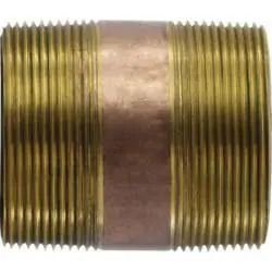 Flash Sale Midland Metal 42213 Nipple, 3 in MPT x 3 in MPT, 12 in, Brass