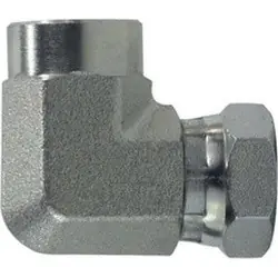 Midland Metal 150224 90-deg Swivel Elbow, 1/8-in Female NPTF x 1/4-in Female NPSM, Steel Brand New