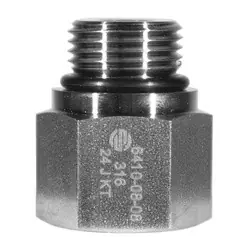 STAINLESS ADAPTERS SS6410-10-10 Extender Adapter, 5/8-in Male O-Ring Boss x 5/8-in Female O-Ring Boss, Stainless Steel Affordable