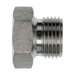 Midland Metal 9522-P-24 BSPP Hex Head Plug with 60deg Seat, 1-1/2-in Male BSPP, Steel Best Seller