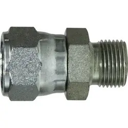 Factory Price Midland Metal 7022-06-08 Swivel Adapter, 3/8-in Female JIC Swivel x 1/2-in Male BSPP, Steel