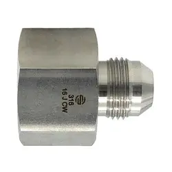 Bargain STAINLESS ADAPTERS SS2406-10-10 Reducer/Expander, 5/8-in Female JIC x 5/8-in Male JIC, Stainless Steel