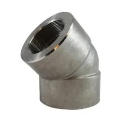 Midland Metal 103182 45 deg Elbow, 3/8 in FPT x 3/8 in FPT, Stainless Steel, 3000 lb Bargain