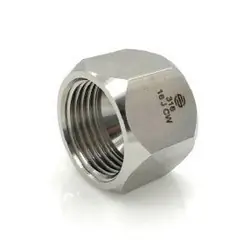 Buy Today STAINLESS ADAPTERS SS304-C-20 Single Piece Cap, 1-1/4-in Female JIC, Stainless Steel
