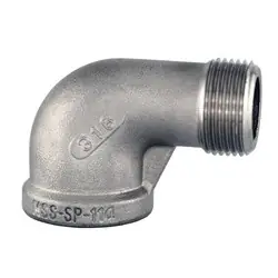 Midland Metal 63162MS SP-114 90-deg Street Elbow, 3/8-in Male NPT x 3/8-in Female NPT, 316 Stainless Steel Weekend Sale
