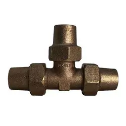 Buy Direct Midland Metal 964161616FLLF Pack Joint Union Tee, 1-in Flare x 1-in Flare x 1-in Flare, Lead-Free Bronze