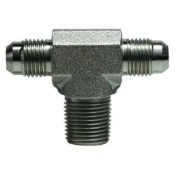 Midland Metal 2601128 Branch Tee, 3/4-in Male JIC x 3/4-in Male JIC x 1/2-in Male NPTF, Steel Discount