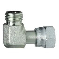 Midland Metal FS65001616 Swivel Nut Elbow, 1 in Male ORFS x 1 in Female Swivel, Steel Budget