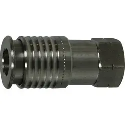 Fast Shipping Midland Metal 99869SS Universal Female Coupler, 3/8-in Body, 3/8-in Female NPT, Stainless Steel