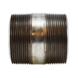 Midland Metal 58168 Pipe Nipple, 2 in MPT x 2 in MPT, 6 in L, Steel, Galvanized, SCH 80 Schedule Price Drop