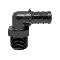 Price Drop Midland Metal 35286 90-deg Male Elbow, 3/4-in PEX x 1/2-in Male NPT, Polyphenylsulfone