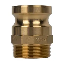Midland Metal E-CGF-075-B1 Economy Series Type F Cam and Groove Adapter, 3/4-in Male Adapter x 3/4-in Male NPT, Brass Grab Now