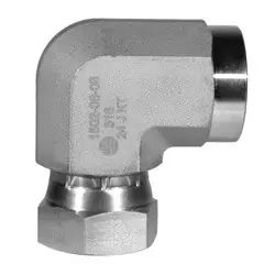STAINLESS ADAPTERS SS1502-02-02 90-deg Swivel Elbow, 1/8-in Female NPTF x 1/8-in Female NPSM Swivel, Stainless Steel Next Day Delivery