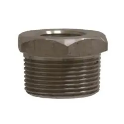 Price Cut Midland Metal 103523 Hex Bushing, 1-1/2 in MPT x 1 in FPT, Stainless Steel, 3000 lb