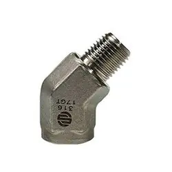 STAINLESS ADAPTERS SS5503-16-16 45-deg Street Pipe Elbow, 1-in Male NPTF x 1-in Female NPTF, Stainless Steel Weekend Sale
